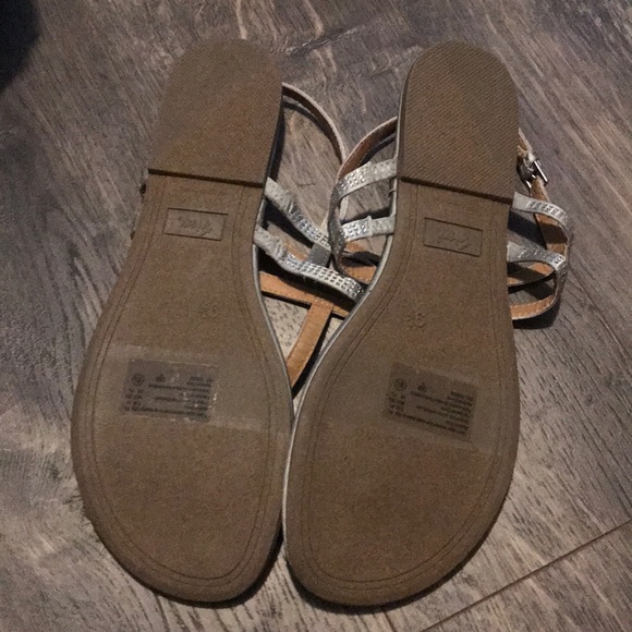 Fioni Silver Sandals- Lightly Worn - Picture 3 of 3